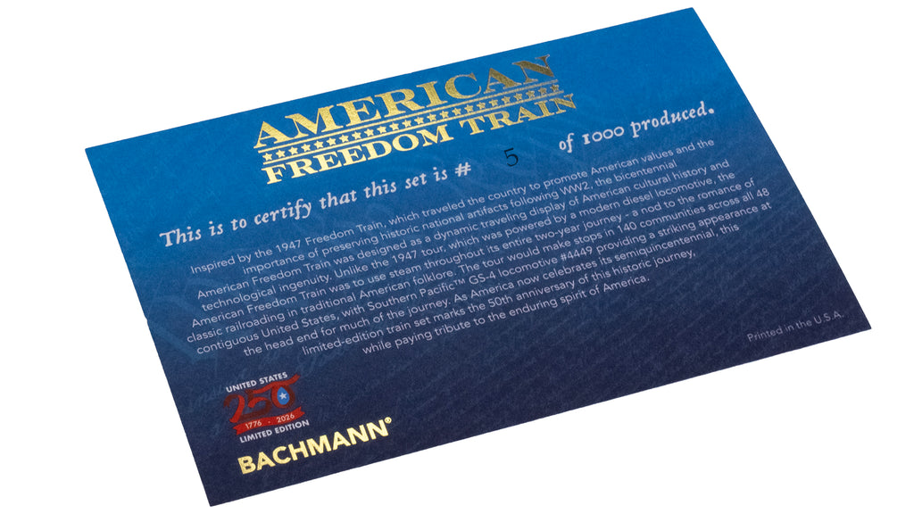 Bachmann Trains HO American Freedom Train Set (Limited Production)
