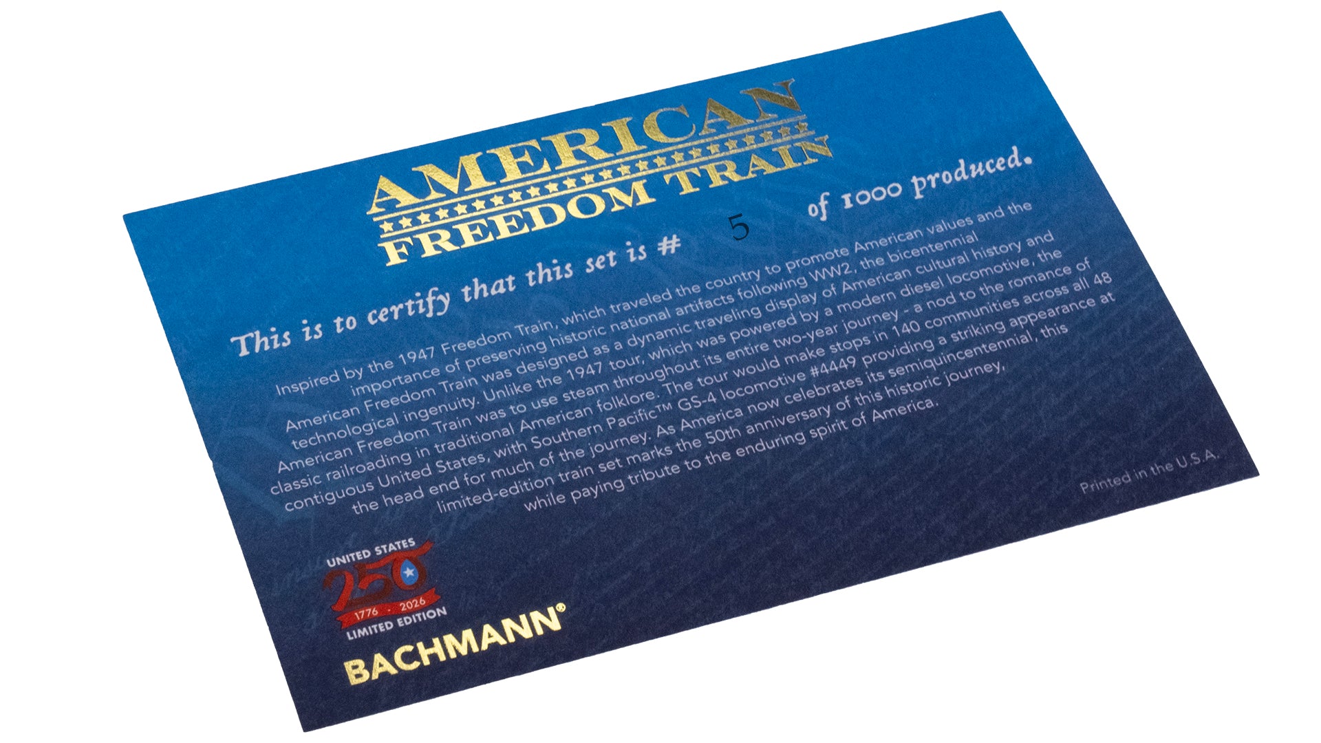 Bachmann Trains HO American Freedom Train Set (Limited Production)