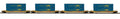 MTH CSX O Scale Premier 4-Car Husky Stack Set