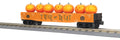 MTH O Gauge RailKing Halloween Gondola Car w/Flickering Lighted Jack-O-Lanterns