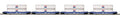MTH American President Lines O Scale Premier 4-Car Husky Stack Set