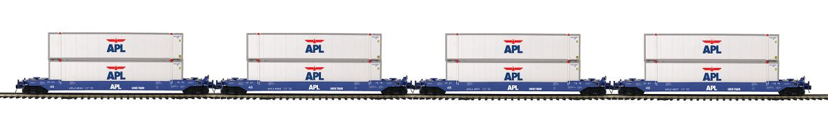 MTH American President Lines O Scale Premier 4-Car Husky Stack Set