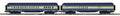 MTH Premier Blue Comet 2-Car Combine/Diner Add On Set 20-40084