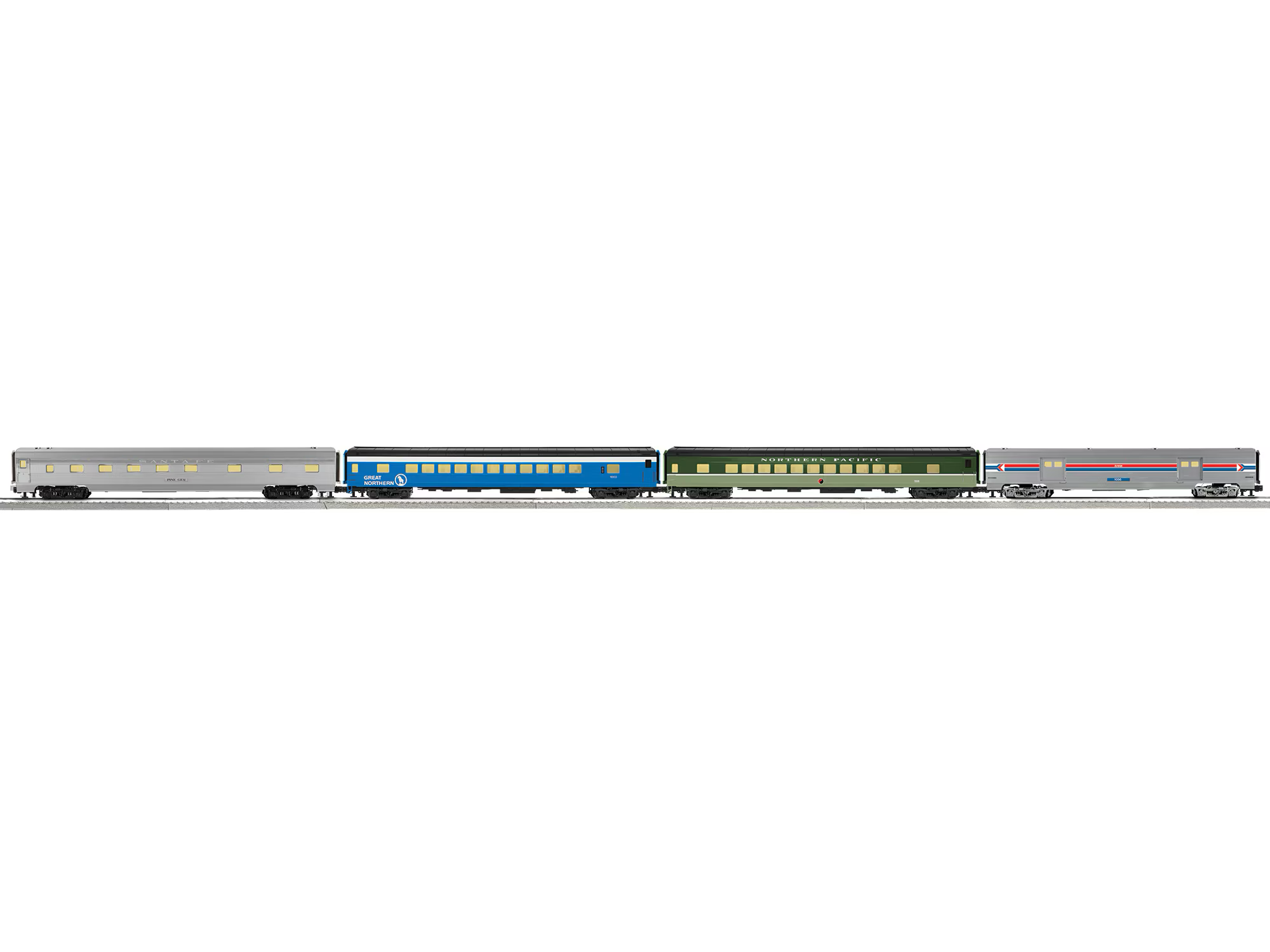 Lionel O Amtrak ”Rainbow” 21” 4 pack Phase I 2527350