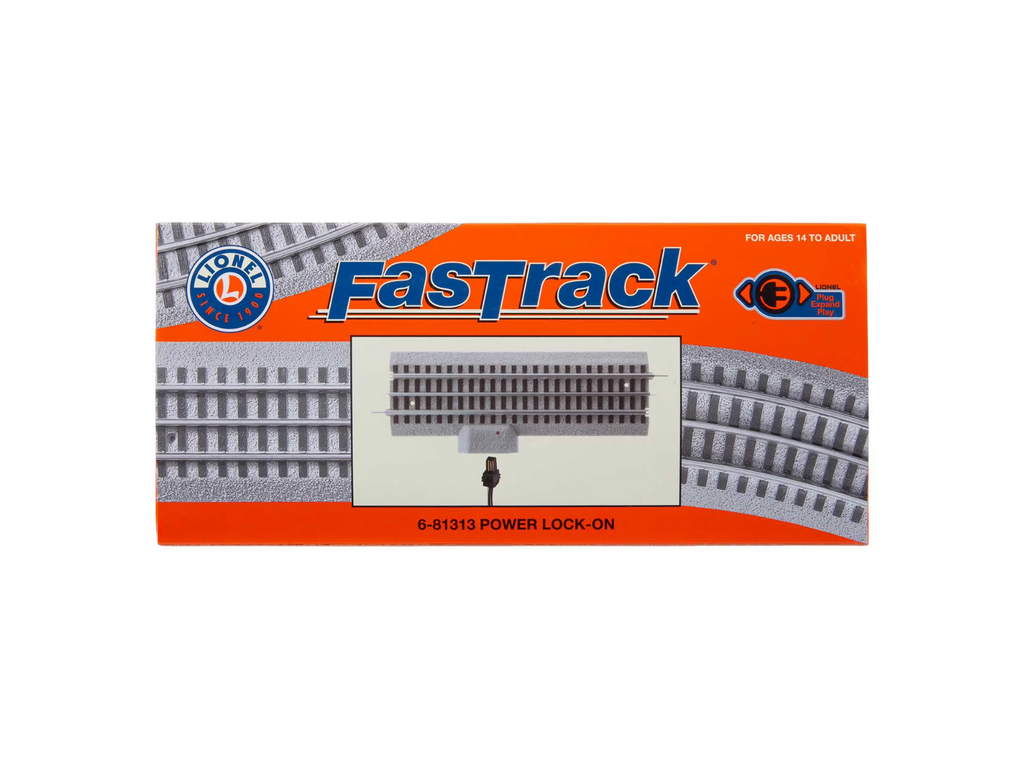 Lionel Fastrack Plug-Expand-Play Power Lockon 10" Straight 6-81313