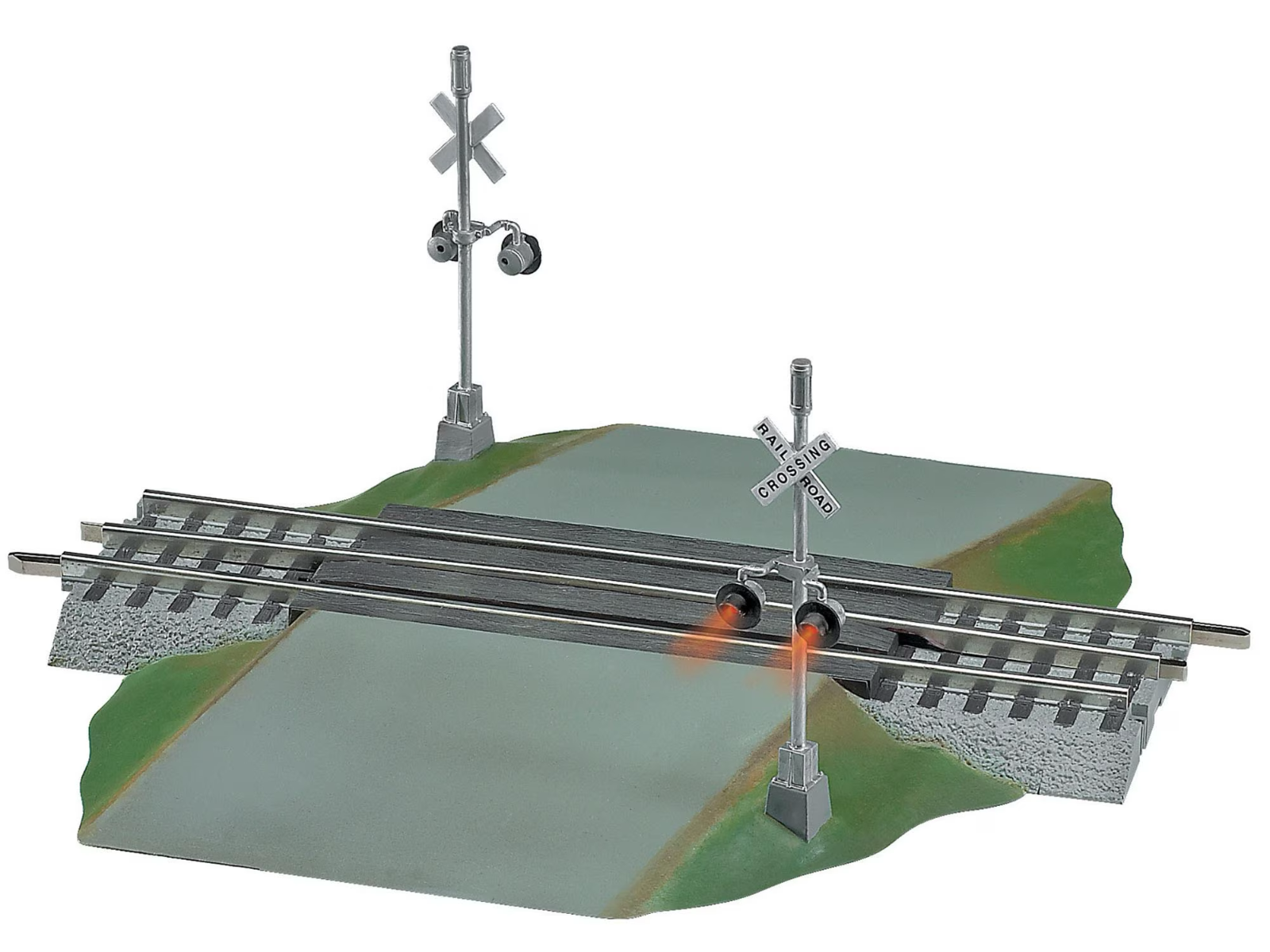 Lionel Fastrack Grade Crossing With Flashers 6-12052