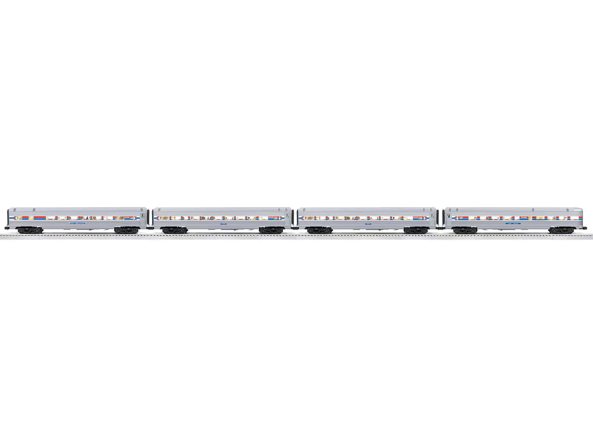 Lionel O Amtrak 18” Aluminum 4 Pack Phase I 2527160