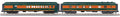 MTH O Gauge RailKing Great Northern 2-Car 60’ Madison Combo/Diner Set 30-69386