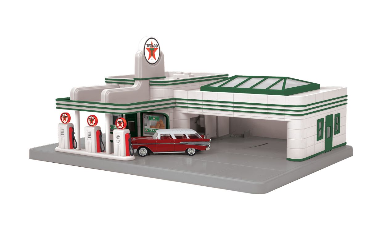 MTH Texaco O Gauge RailKing Operating Gas Station