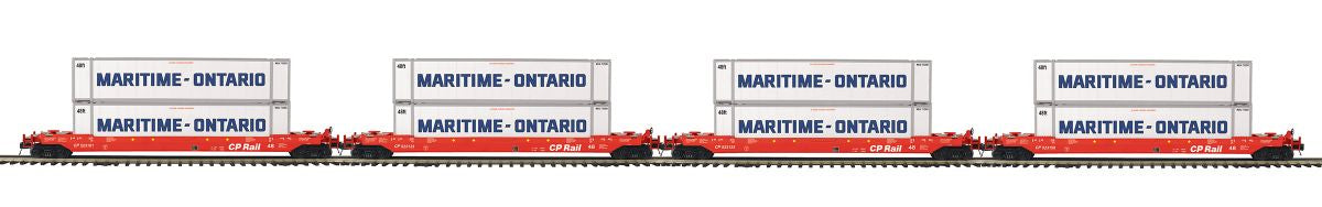 MTH CP Rail O Scale Premier 4-Car Husky Stack Set